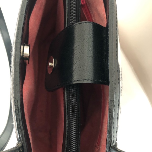 MEXX NY Cow Print Fur with Leather Trim Tote - Picture 7 of 8